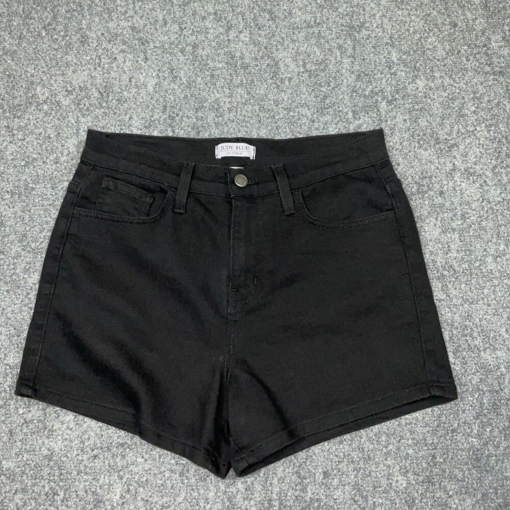 Judy Blue Black High-Rise Denim Shorts